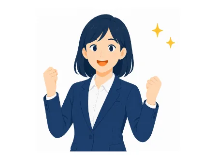 就職後も安心の「定着支援」で長く楽しく働けるのイラスト
