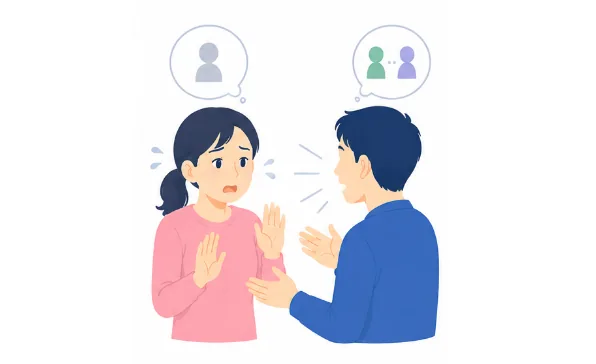 会話の切り上げ方が分からないのイメージ