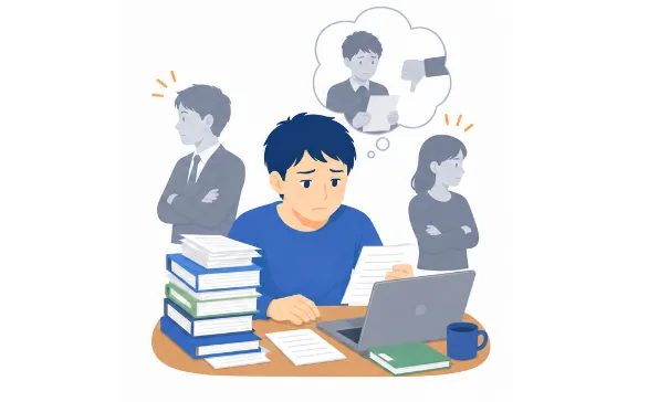 頑張りを認めてもらえないのイメージ