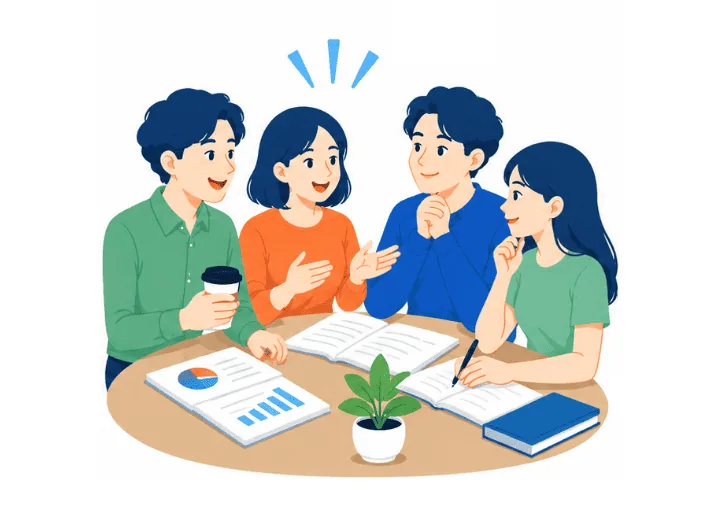 環境を一緒につくれるのイラスト