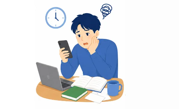 後回しにしてしまう、行動できないのイメージ
