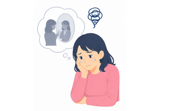 自分に自信がない、自信過剰と言われるのイメージ