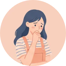 人間関係がうまくいかない悩みのイラスト