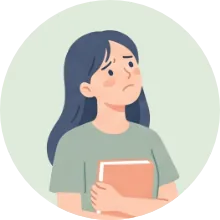 体調やメンタル面への不安のイラスト