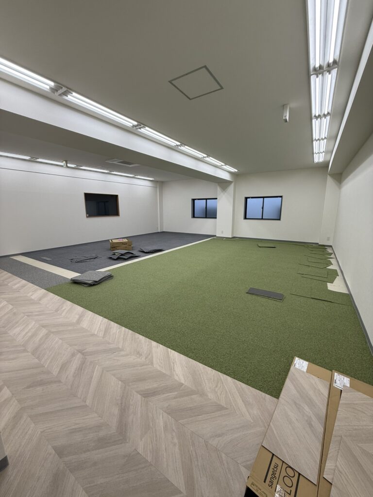 開所準備中の事業所内観